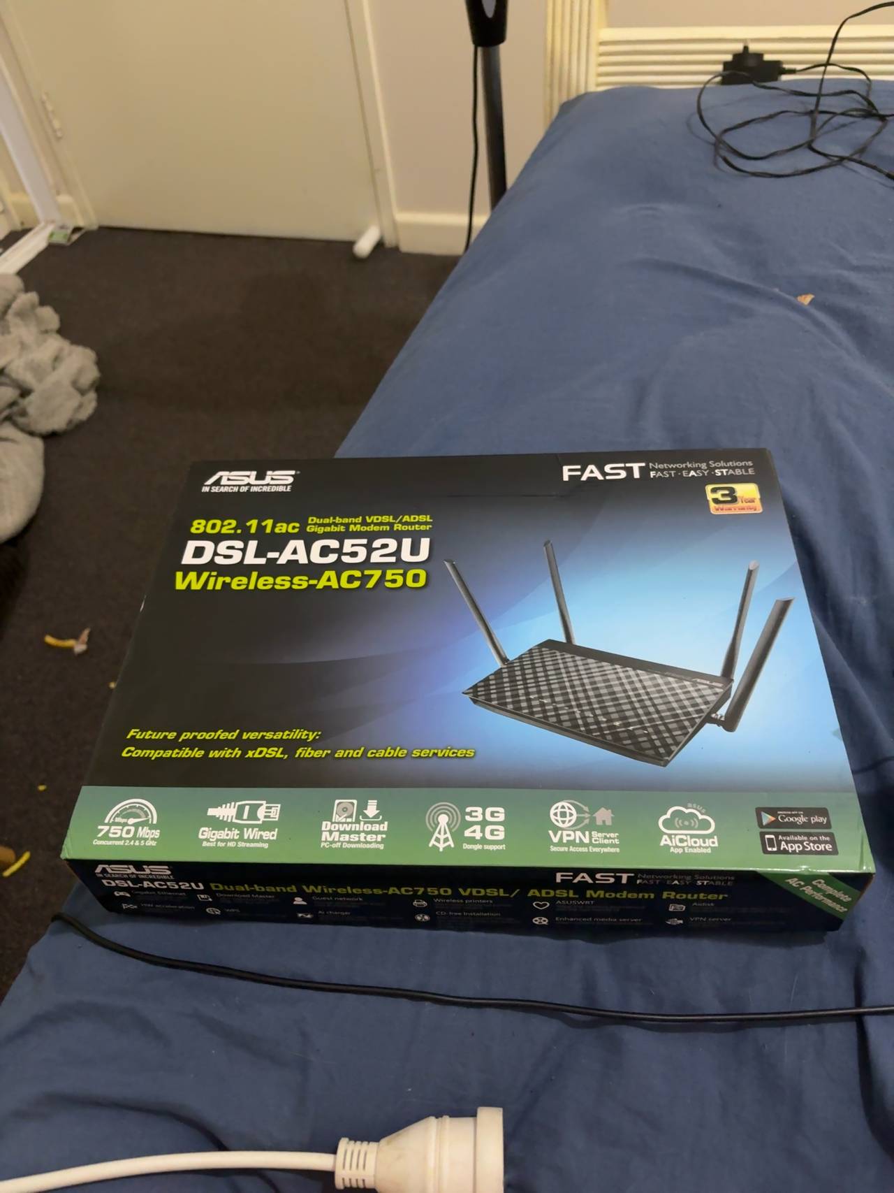 Asus DSL-AC52U Dual-Band Wi-Fi Modem Router