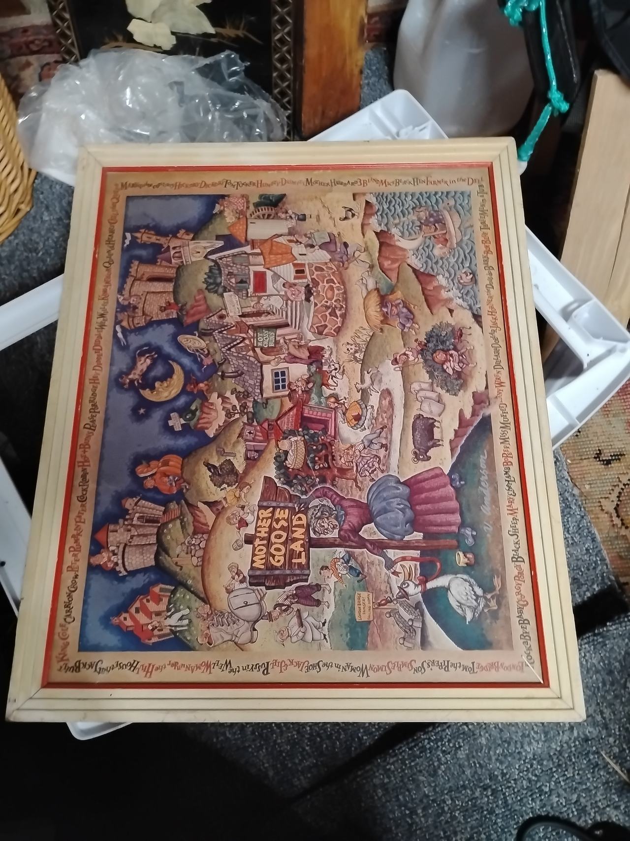 V. Anderson Mother Goose Land Framed Art Print