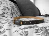 Christian Dior Vintage Navy Leather Belt with CD Logo Buckle - Image 6