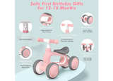 DRAMATION Baby Balance Bike for 1 Year Old Girls Gifts, 10-12 Months No Pedal - Image 5