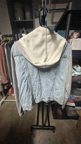 Original Use Denim Jean Jacket with Hoodie Size Medium  - Image 3