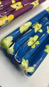 Clay Art Floral Ceramic Trays - Image 6