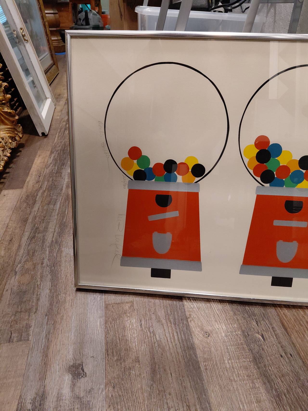 Ken Ruark Gumball Machines Signed Serigraph