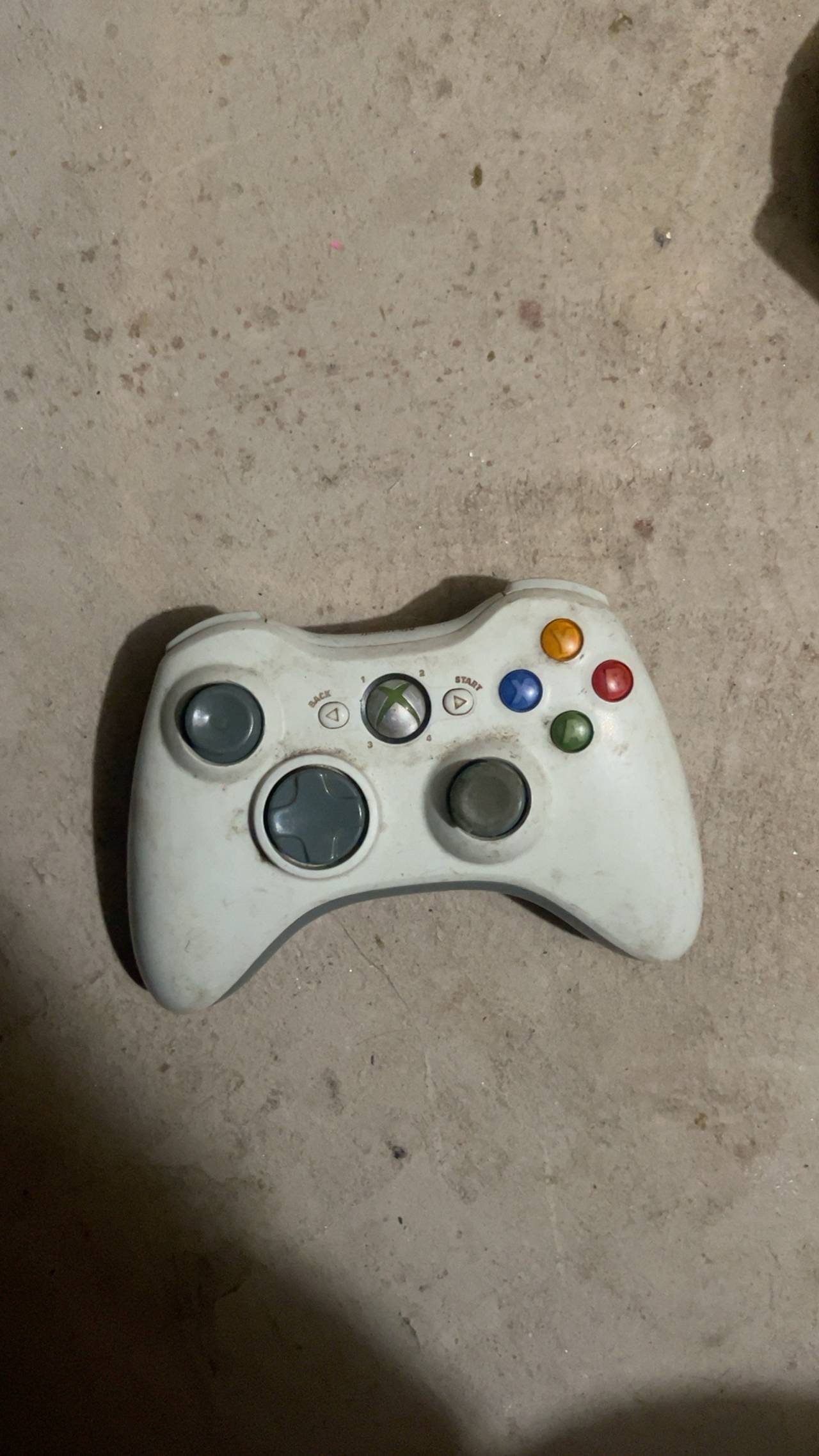 Microsoft Xbox 360 White Wireless Controller