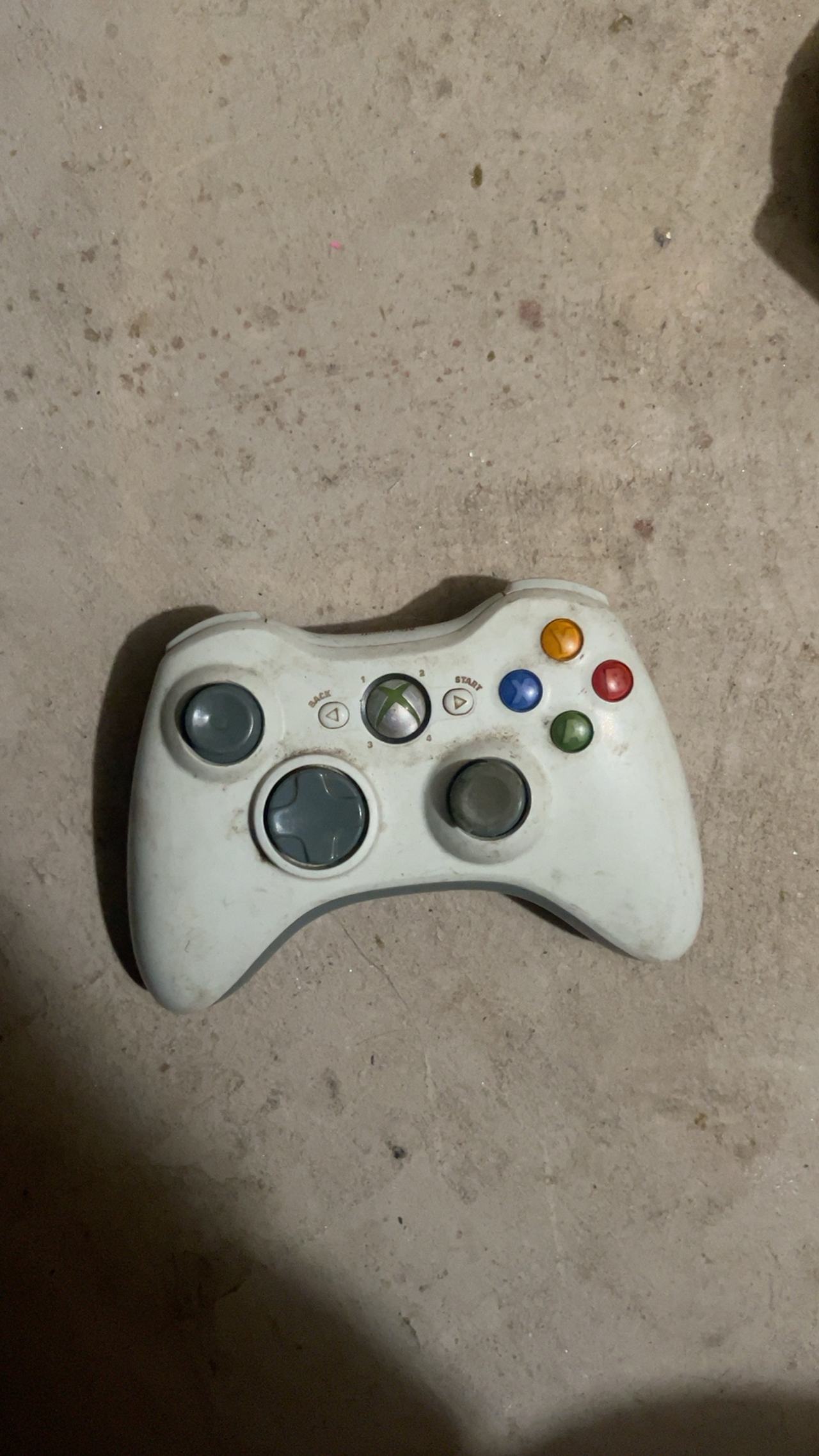 Microsoft Xbox 360 White Wireless Controller
