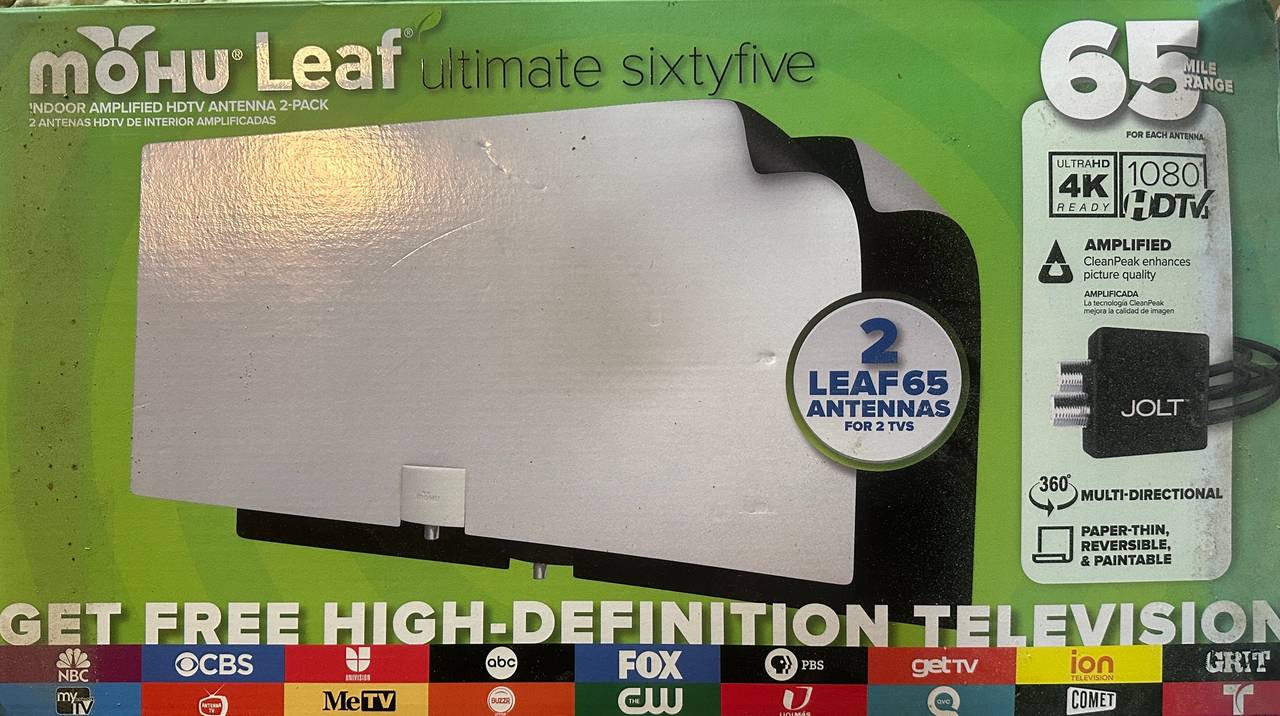 Mohu Leaf Ultimate 65 Indoor Amplified HDTV Antenna