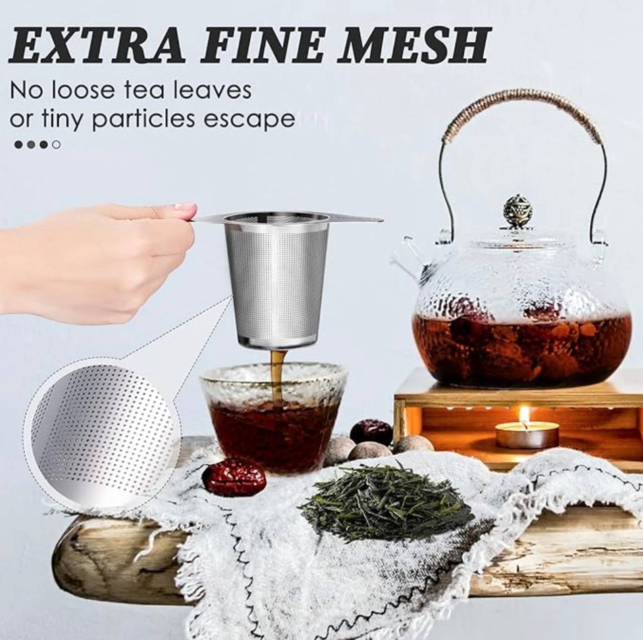 Stainless Steel Extra Fine Mesh Tea Infuser