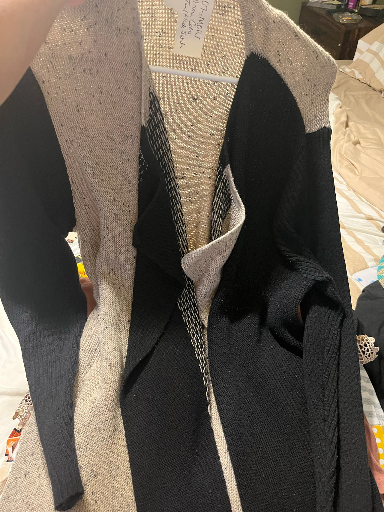 Moki Colorblock Open Front Cardigan