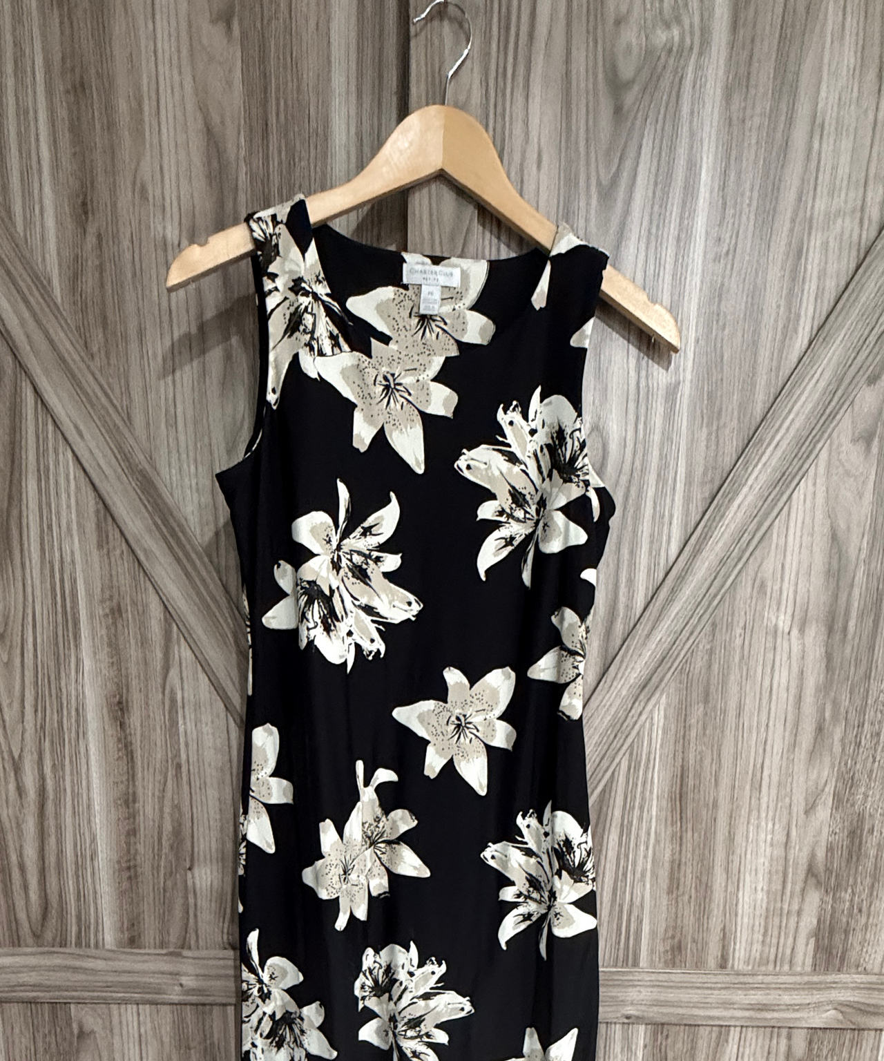 Charter Club Sleeveless Floral Lily Print Dress PS petite small