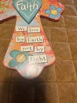 Wooden Faith Cross Wall Hanging - Image 2