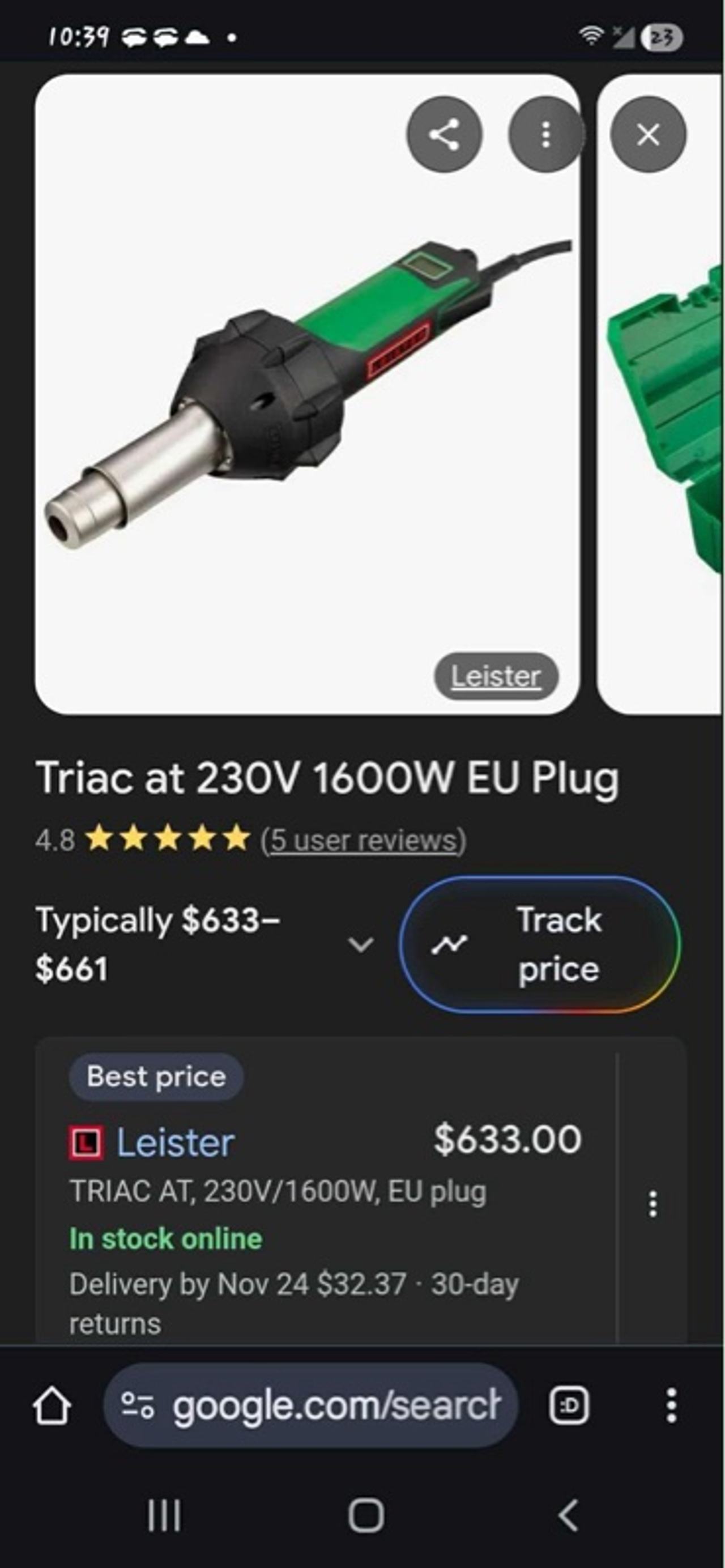 Leister Triac AT 1600W Heat Gun