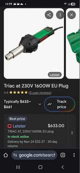 Leister Triac AT 1600W Heat Gun - Image 1