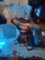 Vintage Iridescent Lusterware Ceramic Pitcher - Image 2