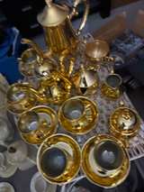 Vintage Gold Plated Ceramic Tea Set - Image 3