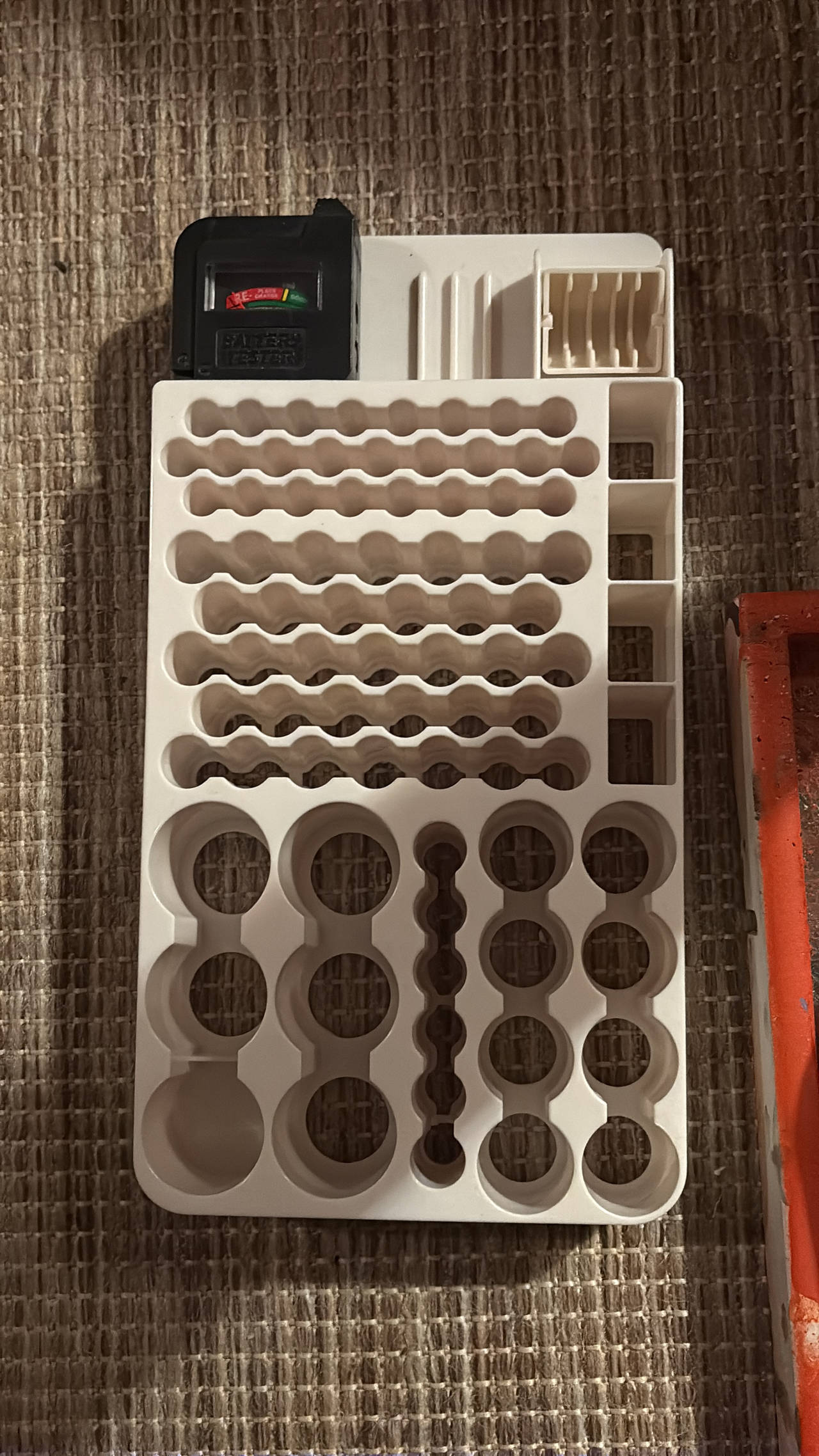 The Battery Organizer Storage Case with Tester