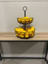 Iron and Wooden Wire 2-Tier Fruit Basket from Threshold ($20) - Image 2