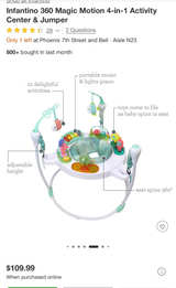 NEW Infantino Magic Motion Activity Jumper - Image 2