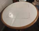 Ashley Circular Tiled Wooden Kitchen Table  - Image 3