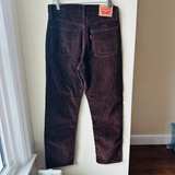 Levi's Wedgie Straight Brown High Rise Corduroy Pants Size 27 - Image 6