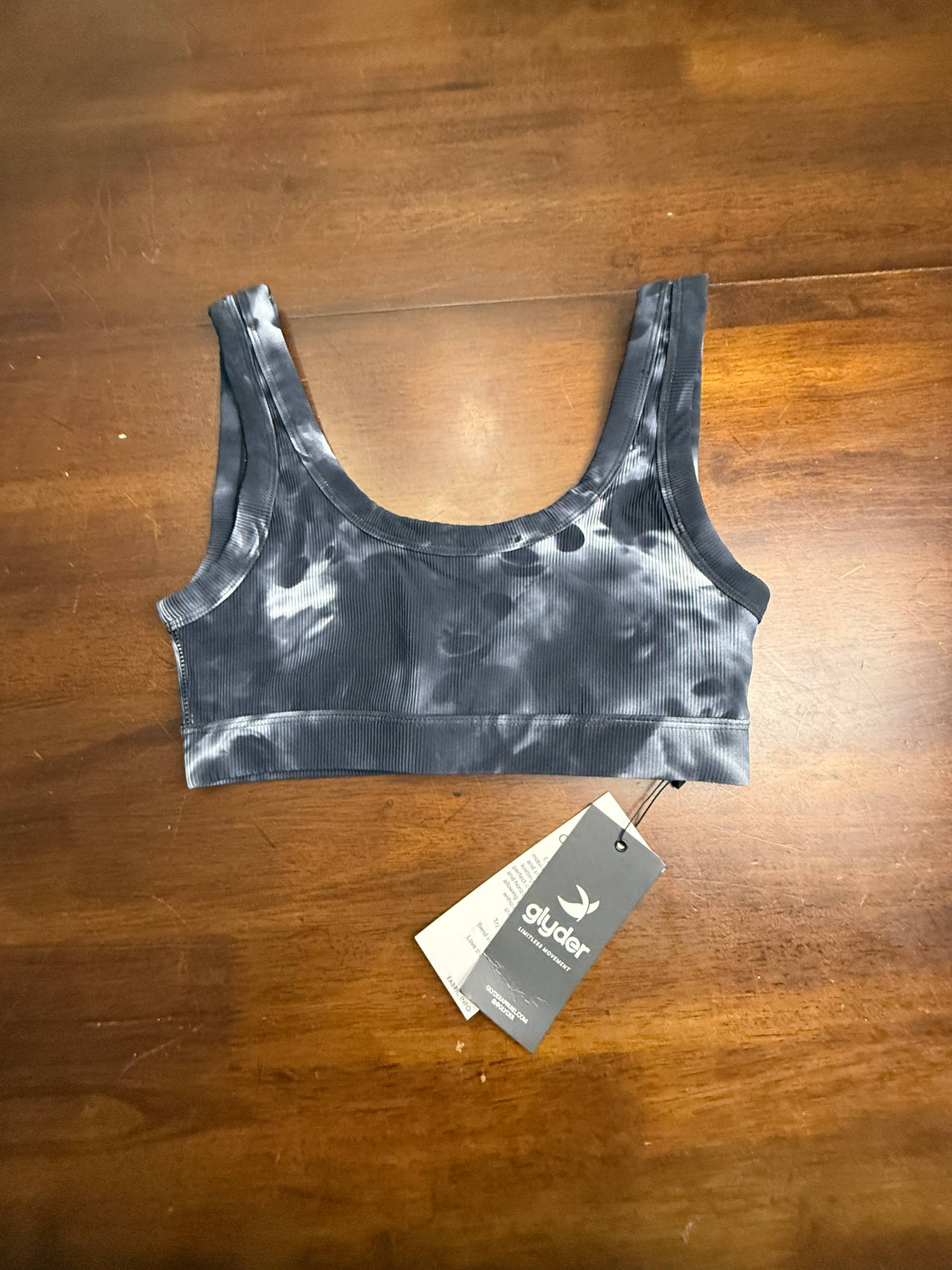 Glyder Vital Bra Ribbed Tie Dye S