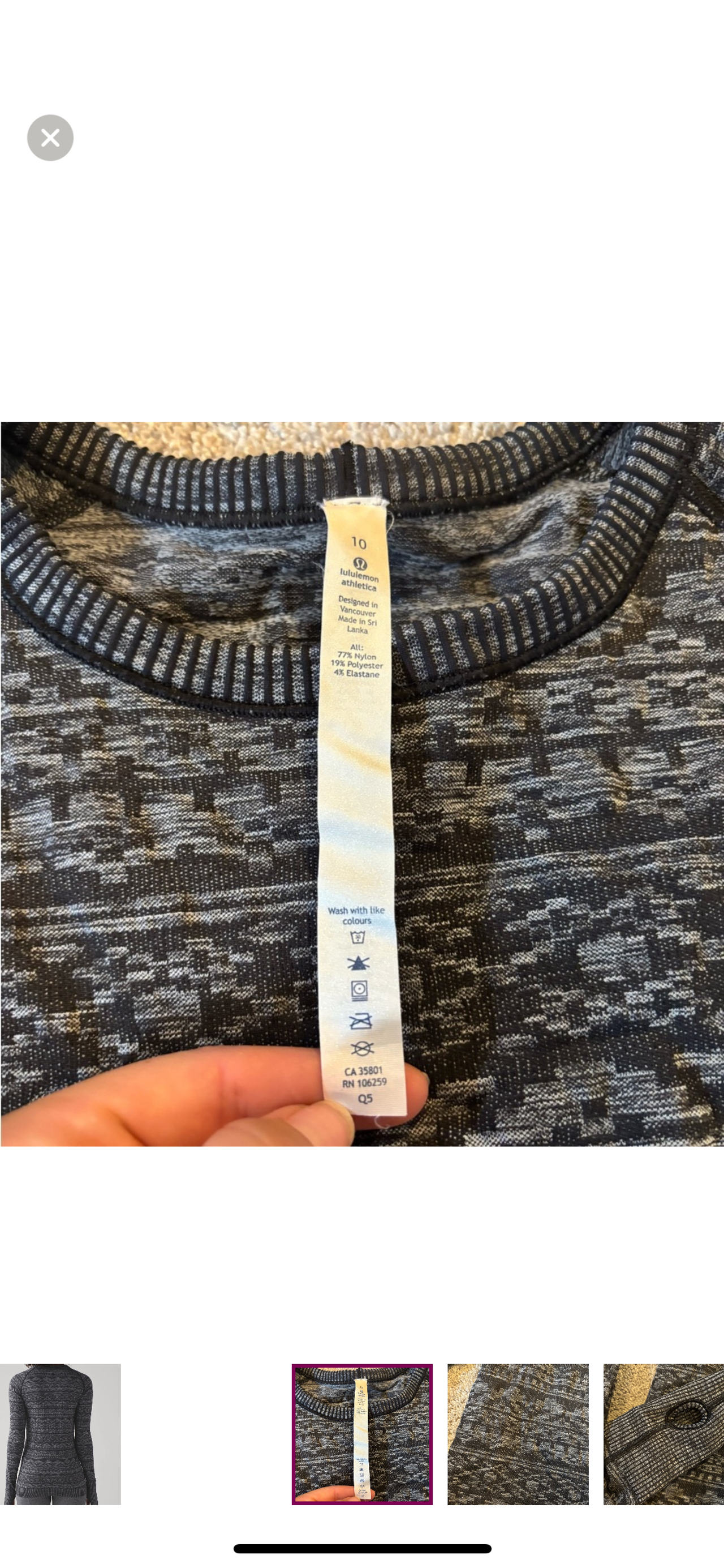 Lululemon Swiftly Tech Long Sleeve Shirt