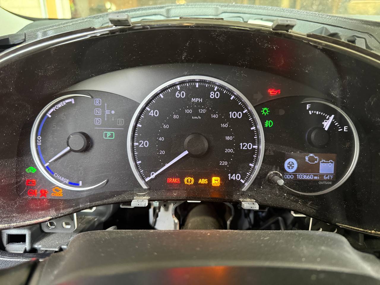 2011 Lexus CT 200h Speedometer Cluster 103K MI