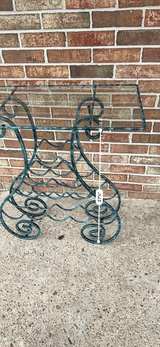 Metal Wine Rack with Glass Top - Image 6
