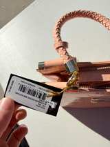 Bebe Pink Patent Embossed Logo Satchel Bag - Image 2