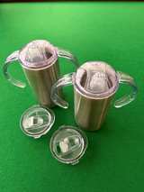 12oz Stainless Steel Kids Sippy Cup Tumbler with Interchangeable Lids - Image 3