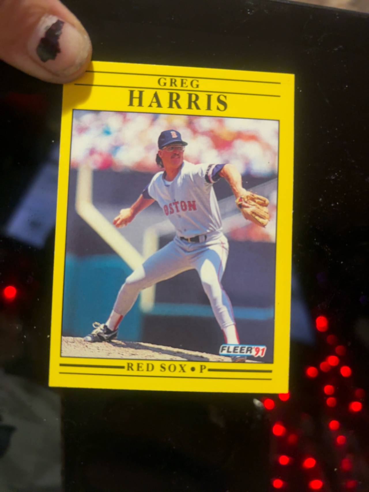 Fleer 1991 Greg Harris #97 Boston Red Sox Rookie Card