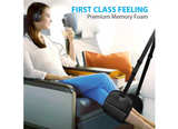 Airplane Footrest 2-Pack Premium Airplane Travel Foot Hammock For Travel Black - Image 7