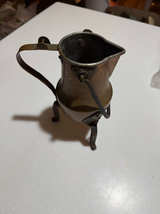Vintage Copper Tripod Pitcher with Swing Handle - Image 1