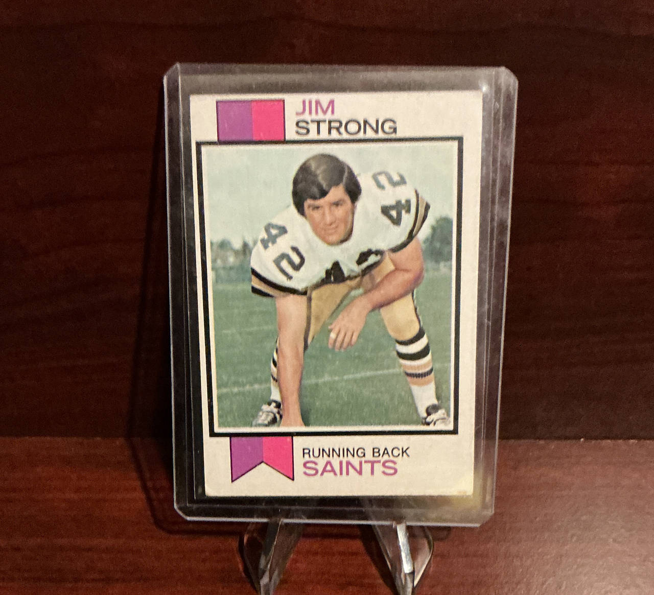 1971 Topps Jim Strong #114 New Orleans Saints