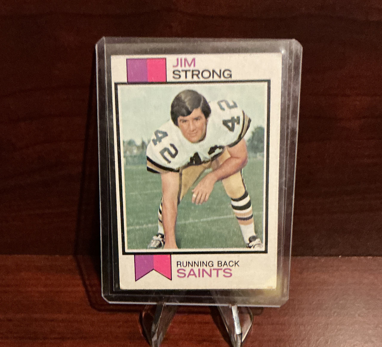 1971 Topps Jim Strong #114 New Orleans Saints