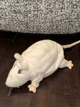 IKEA Gosig Mus Soft Toy Plush Kids Stuffed Animal White Mouse  - Image 1