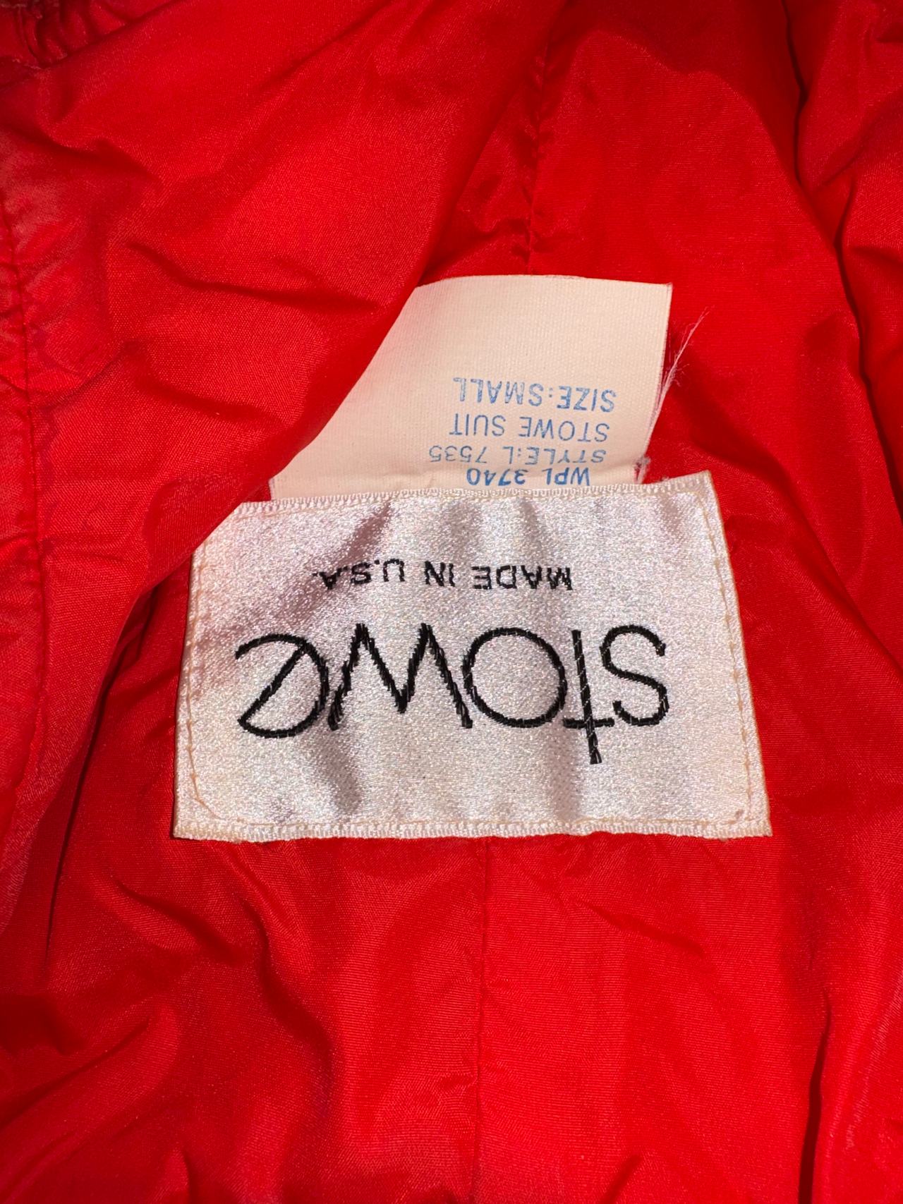 Swing West Vintage Red White Blue Ski Suit
