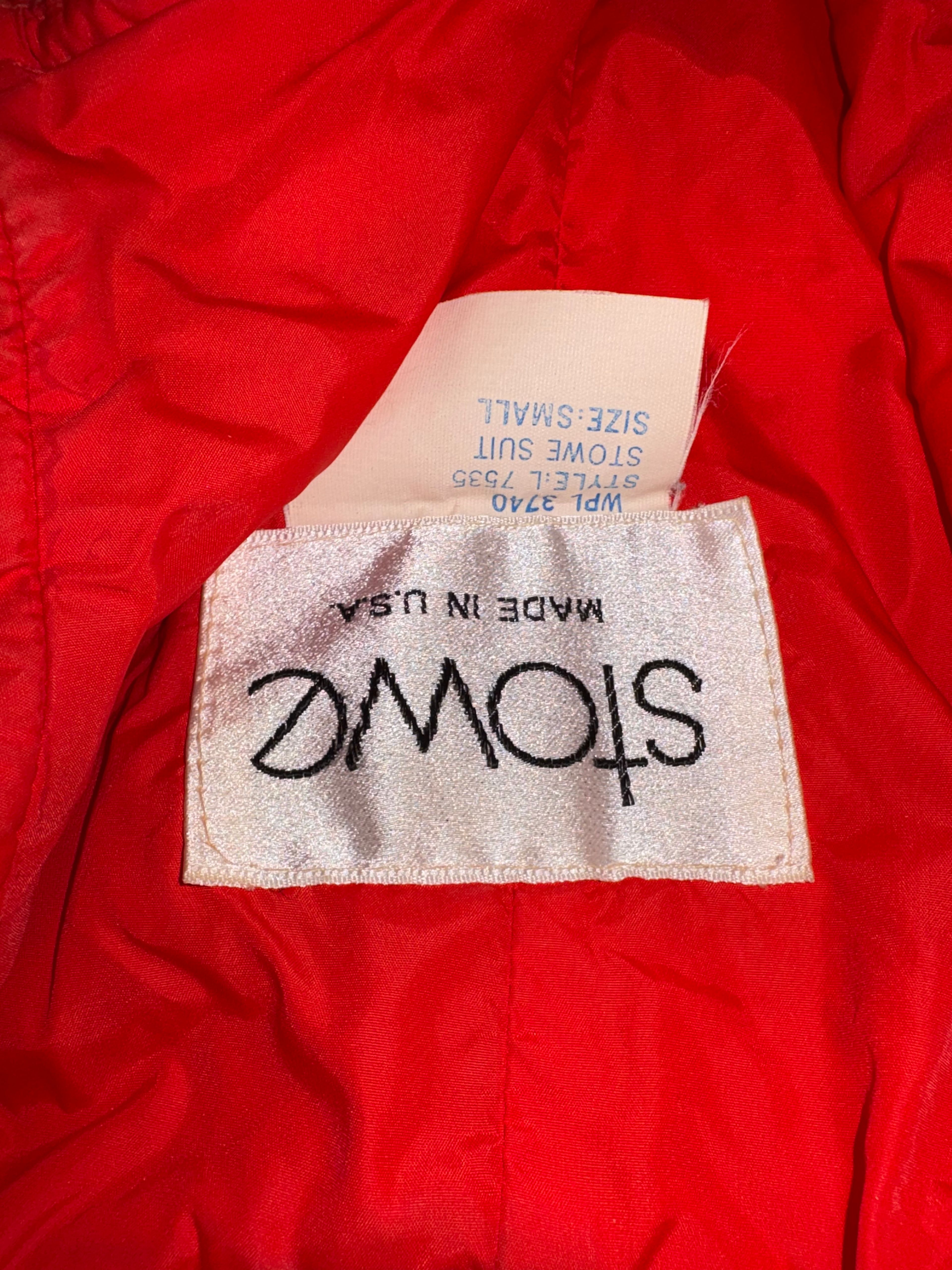 Swing West Vintage Red White Blue Ski Suit