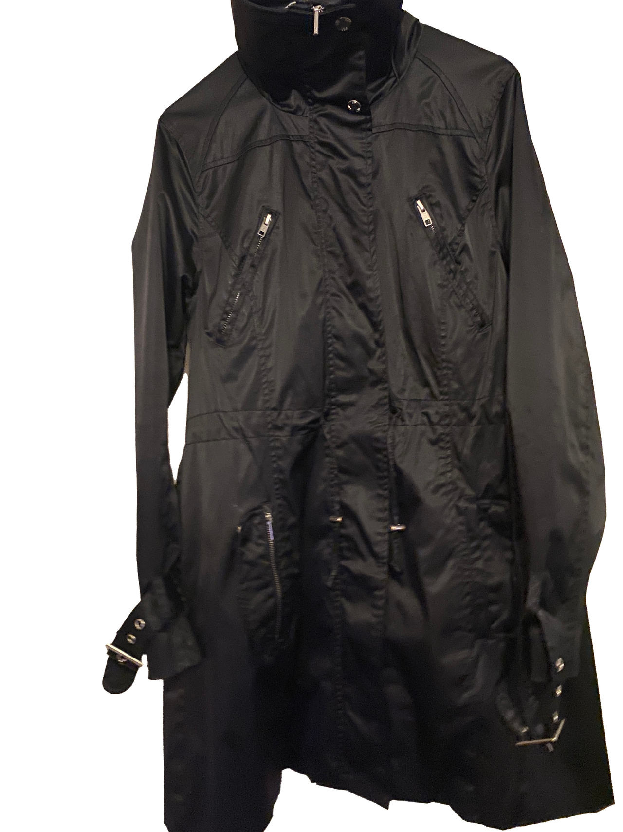 Women's Jag Black Trench Coat