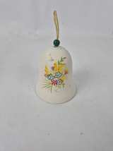 Vintage Hand-Painted Floral Ceramic Bell - Image 2