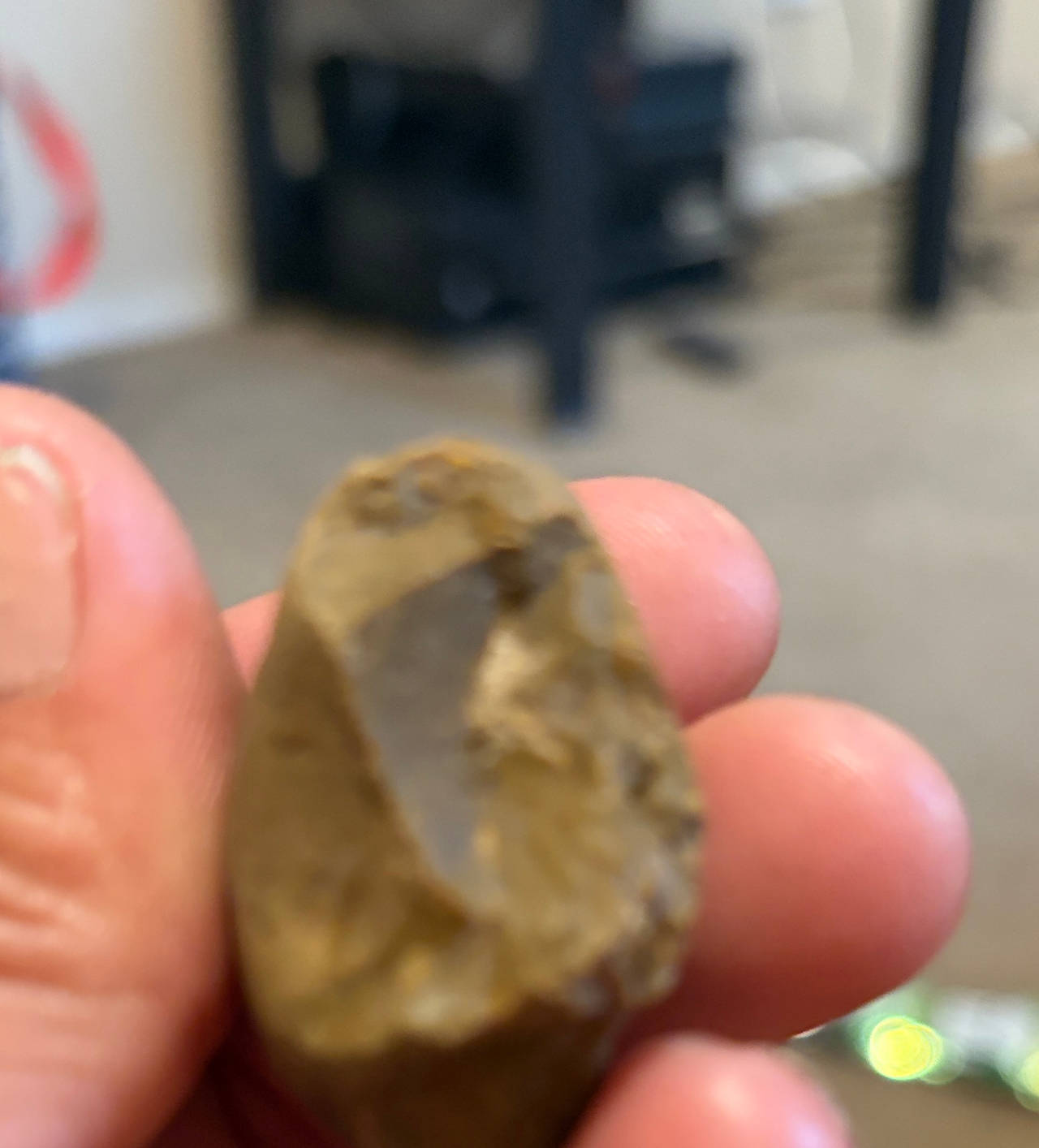 Native American Chert Lithic Flake Scraper