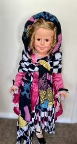 Disney Nightmare Before Christmas Sally Patchwork Fleece Scarf - Image 4