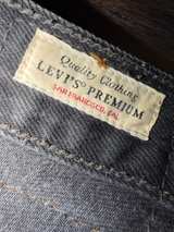 Levi's PREMIUM 501 90’s BIG E Custom Paint Splatter CUT Jeans Size 15 Womens - Image 4