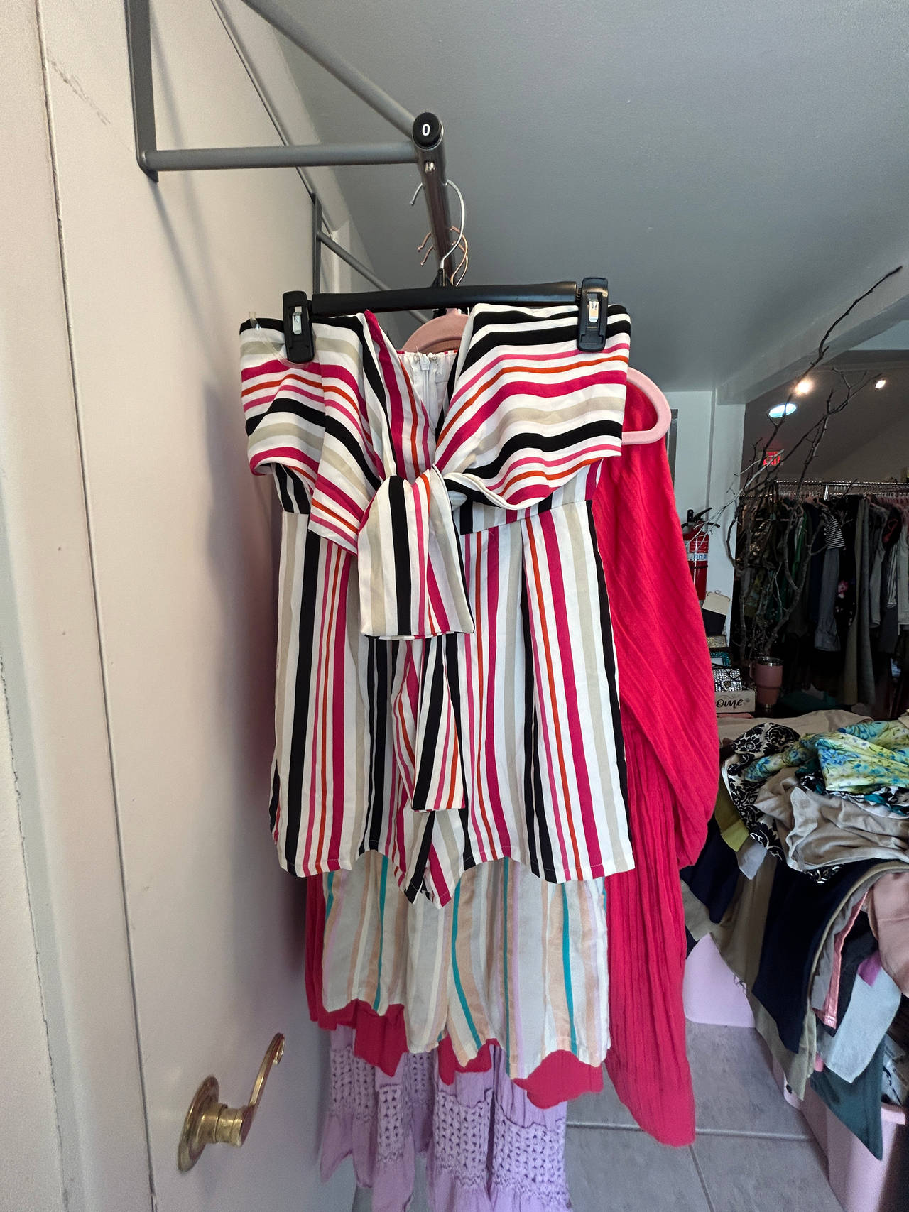 Striped Off-Shoulder Blouse