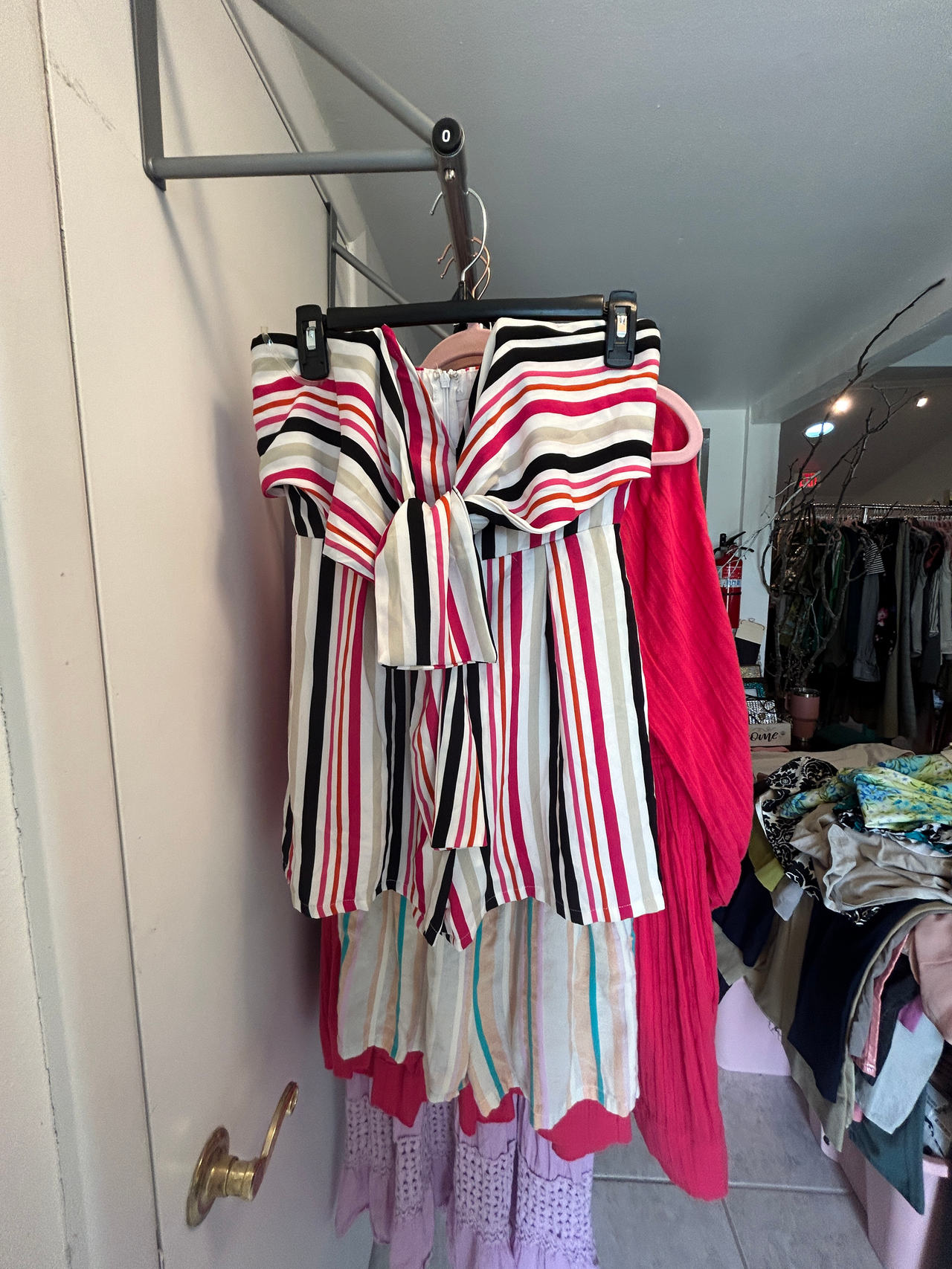 Striped Off-Shoulder Blouse