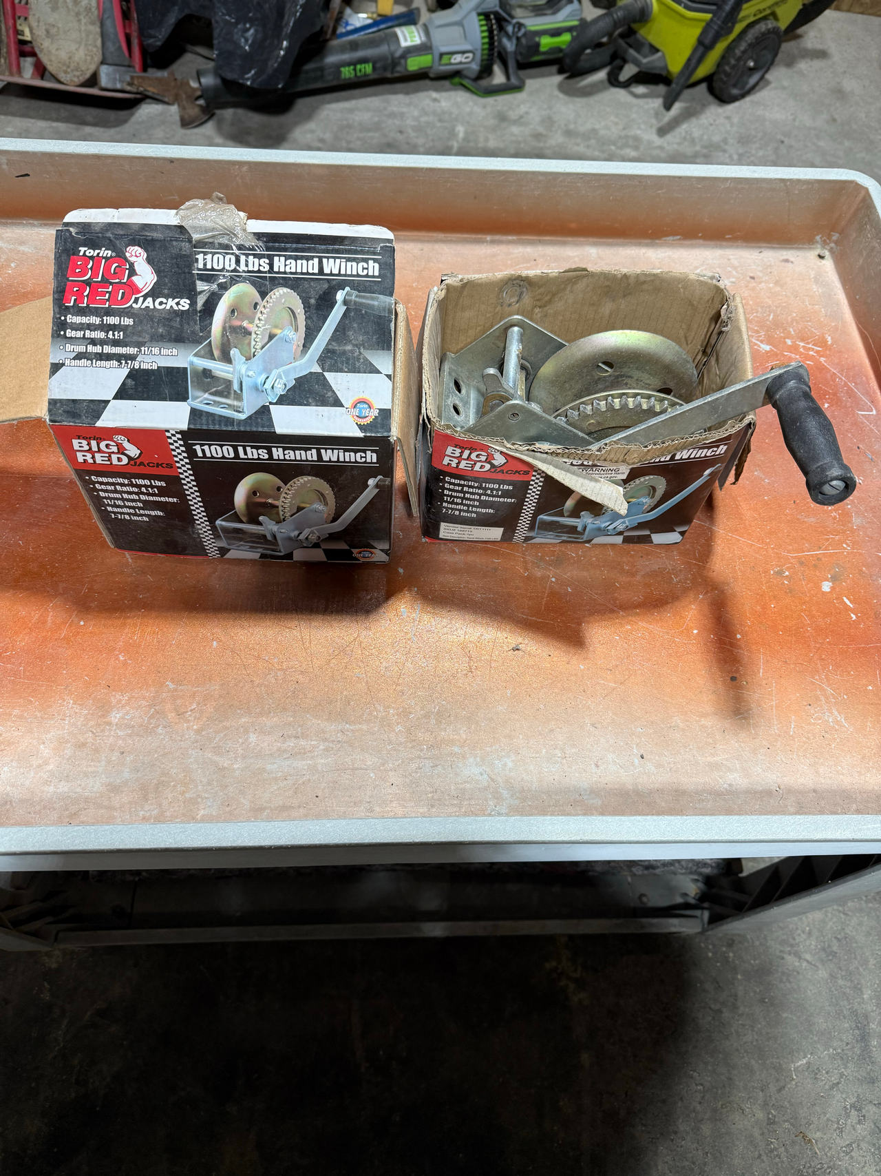Torin Big Red 1100 Lbs Hand Winch