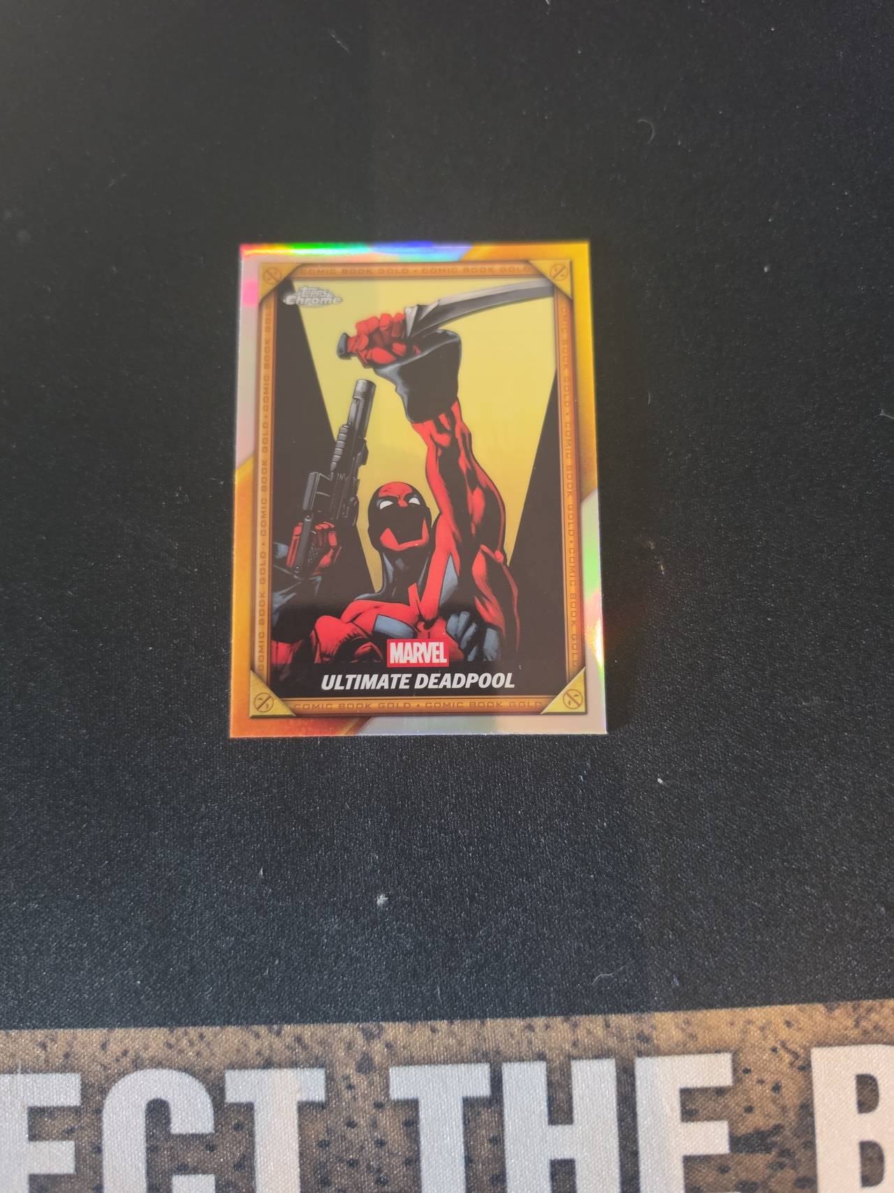 2024 Topps Chrome Marvel Ultimate Deadpool Comic Book Gold Parallel
