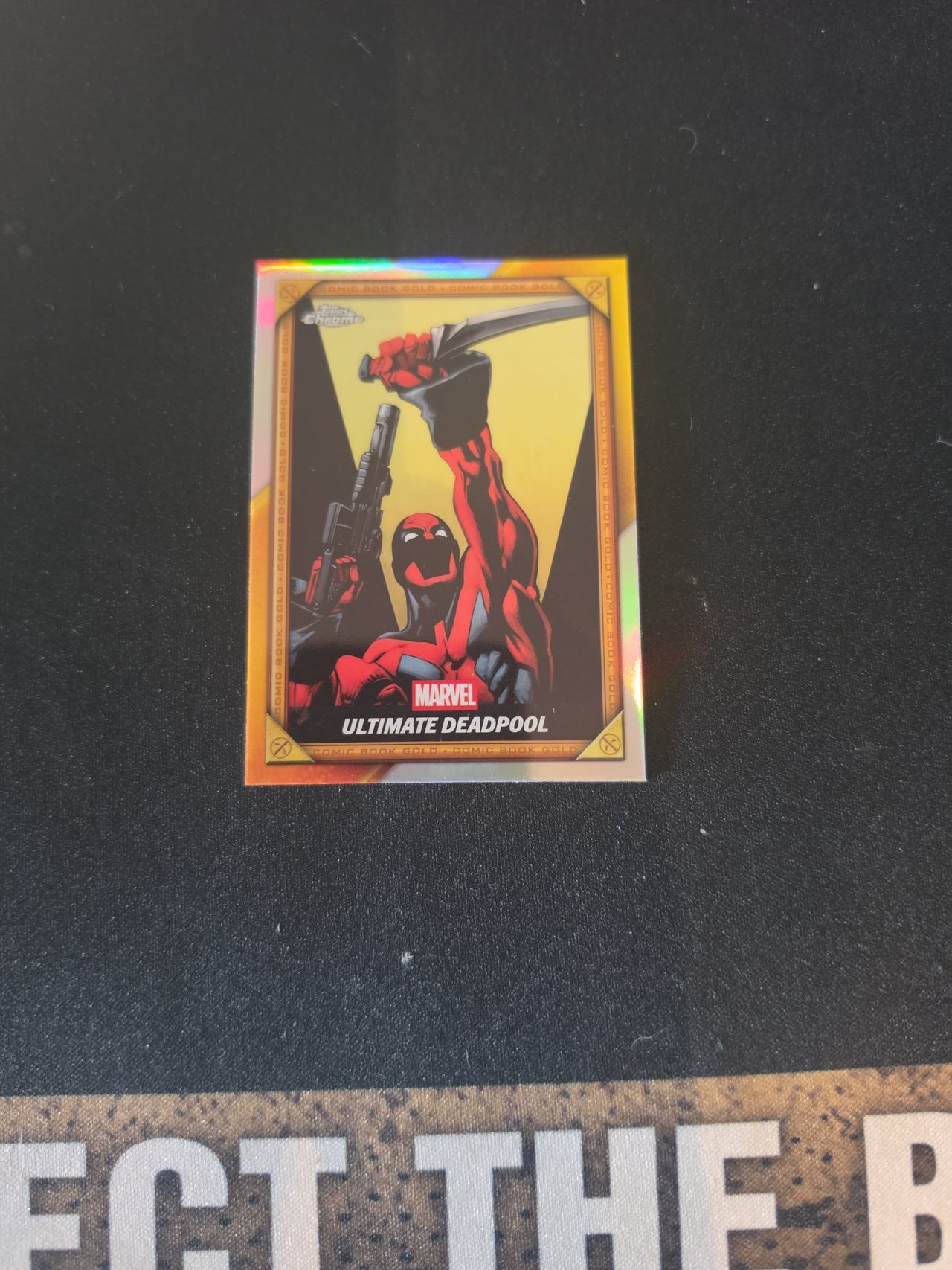 2024 Topps Chrome Marvel Ultimate Deadpool Comic Book Gold Parallel