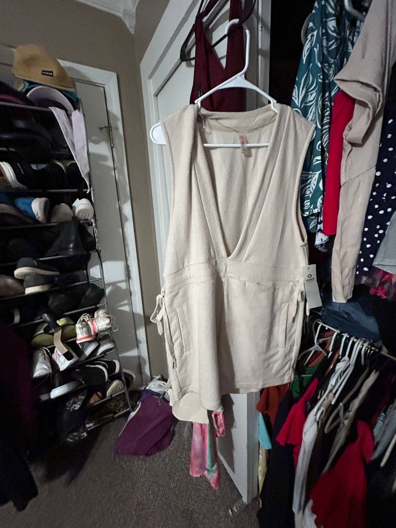 Sleeveless Beige Vest