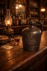1800’s “Old Harper” Whiskey Saloon Water Pitcher - Image 8