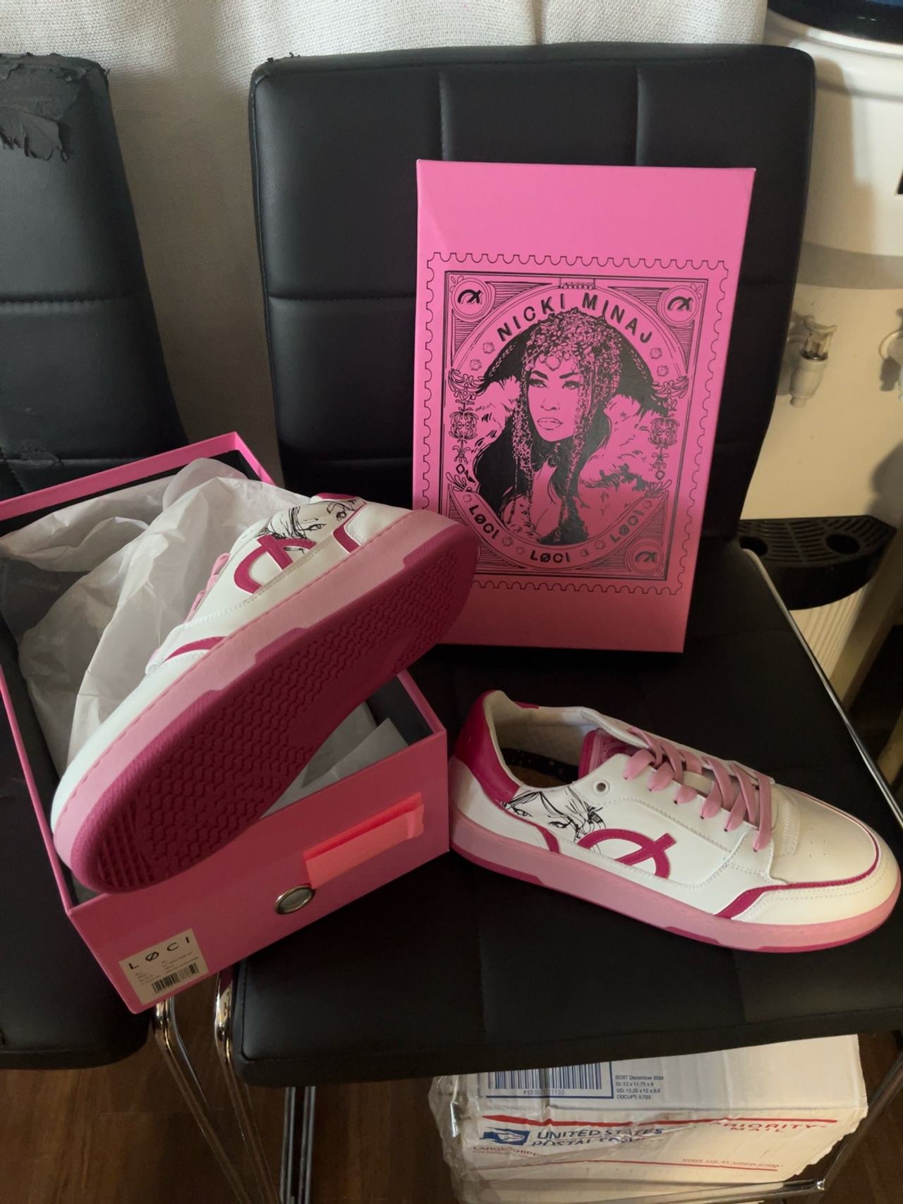 LØCI x Nicki Minaj Chun Li Pink/White Sneakers